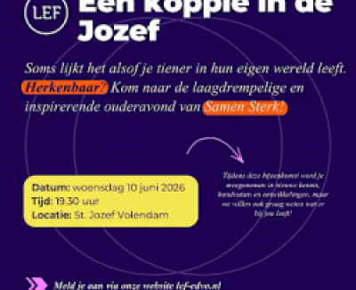 Een koppie in de Jozef: komt u ook?